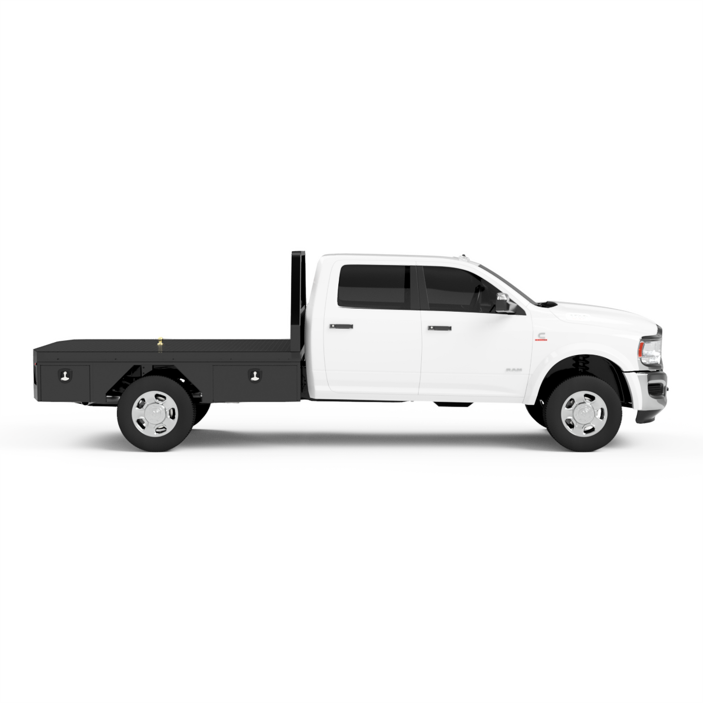 UNIVERSAL 60"CA Chassis-Cab 3500 Flatbed W/ 4 Under-Body Boxes