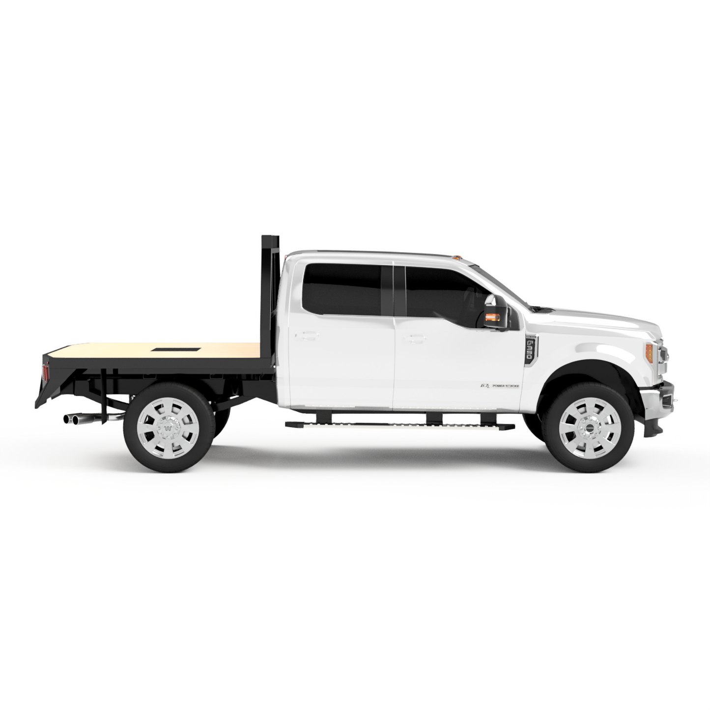 1999-2025 Ford F-250/F-350 Flatbed W/ Wooden Deck
