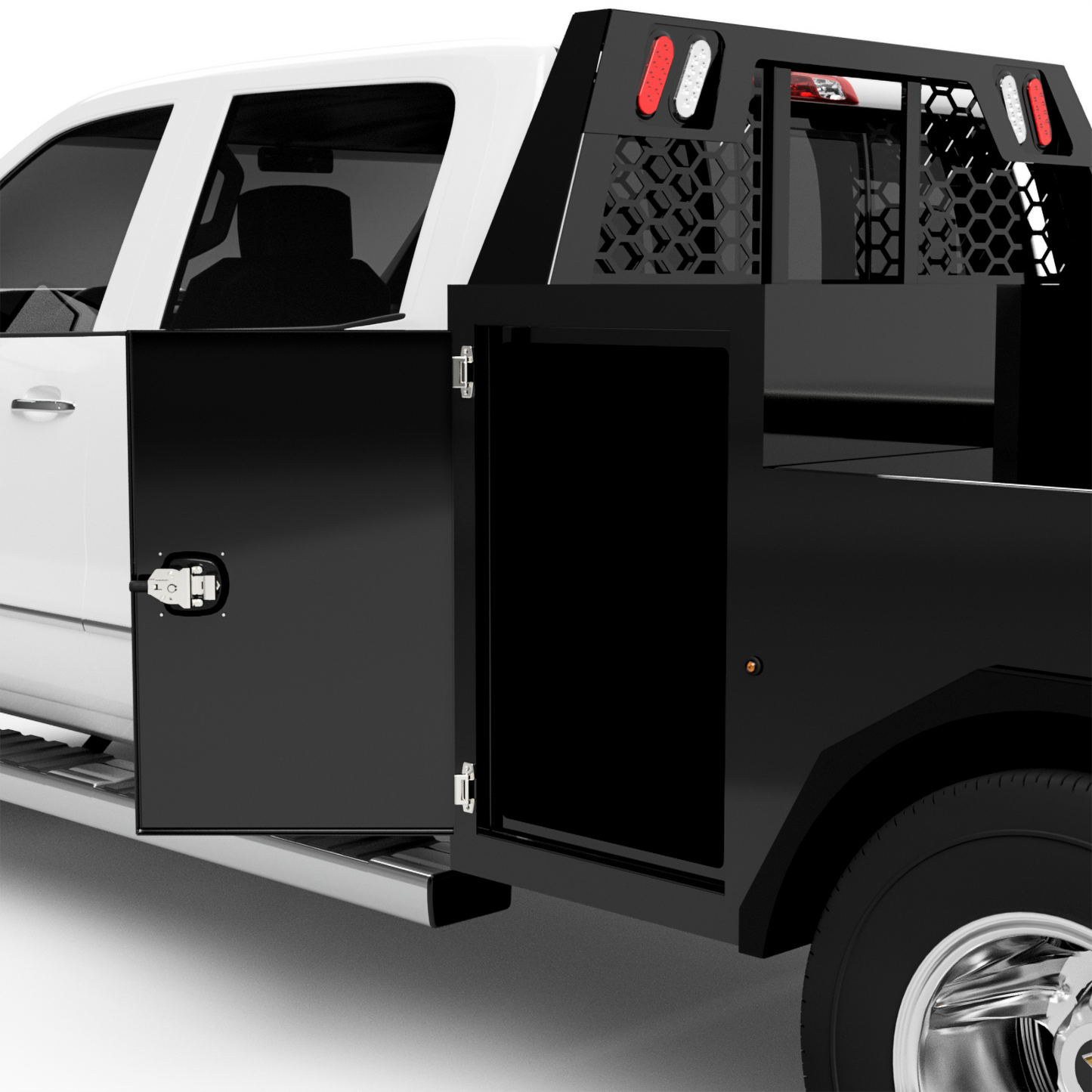1988-2025 GM 3500 Utility Bed W/ Deck-Side Boxes