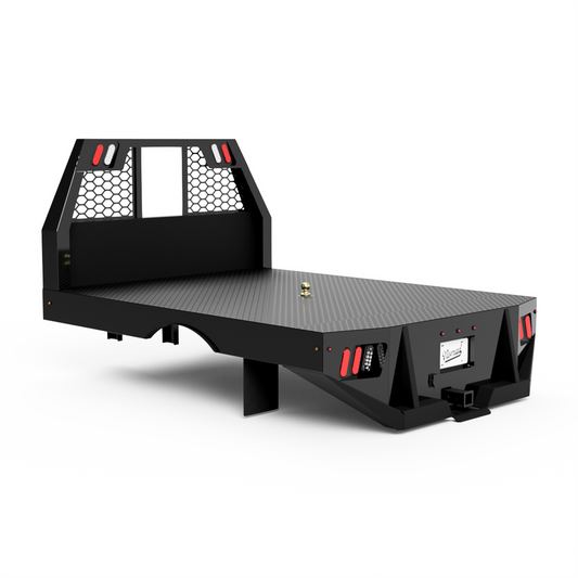 UNIVERSAL 60"CA Chassis-Cab 3500 Flatbed W/ Half-Skirts