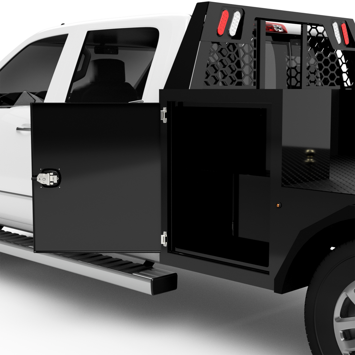 GM 2500/3500 Flatbed W/ Large Front Boxes