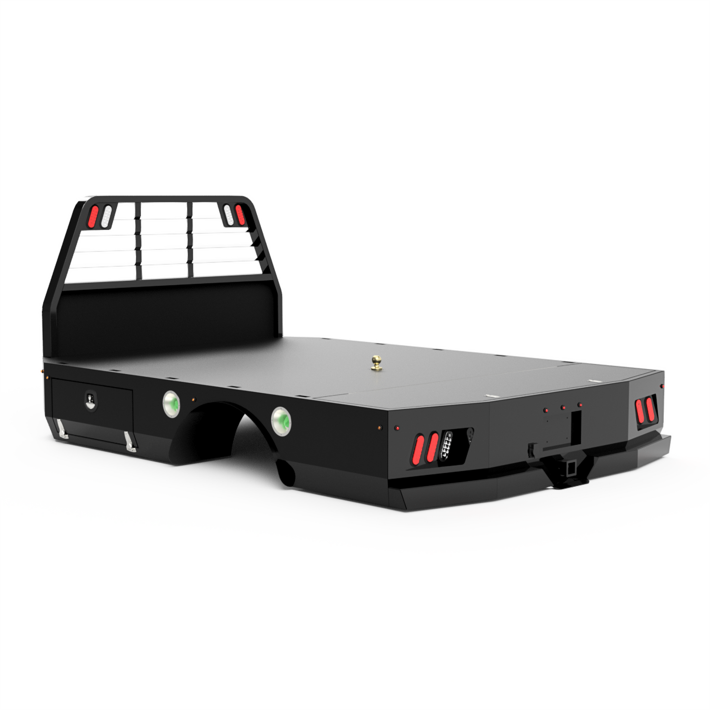 UNIVERSAL 84"CA Chassis-Cab 3500/5500 Flatbed W/ Rear Deck-Box