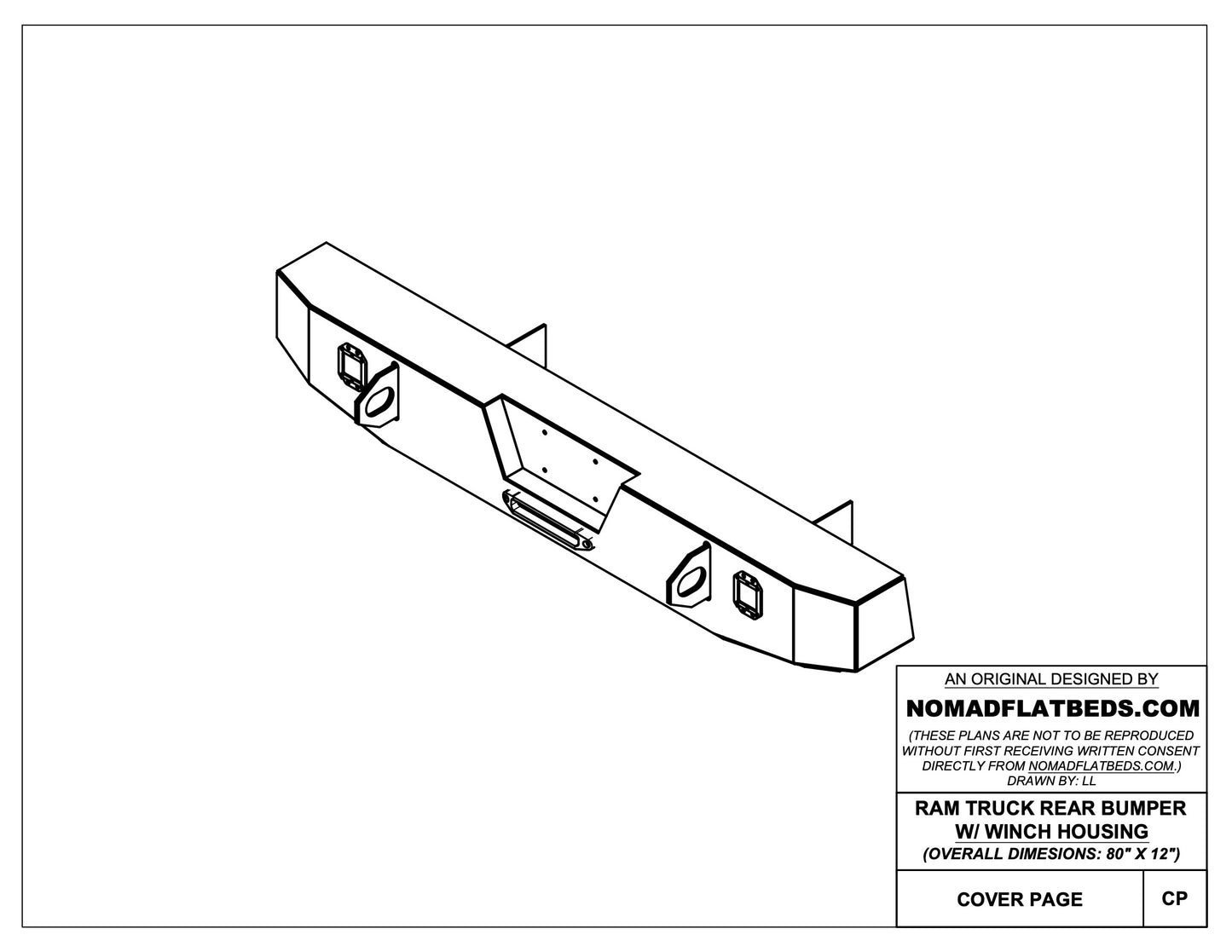 Front & Rear Off-Road Bumpers W/ Winch Housing