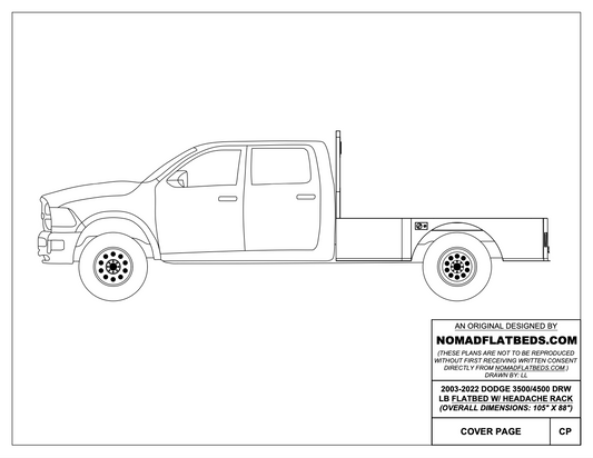 2003-2024 Ram 3500/4500 Flatbed W/ Headache Rack