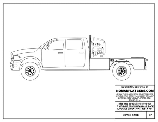 2003-2024 Ram 3500/4500 Welding Bed W/ Headache Rack