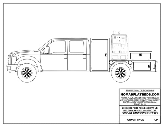 1999-2024 Ford F-350/F-450 Welding Bed W/ Large Boxes