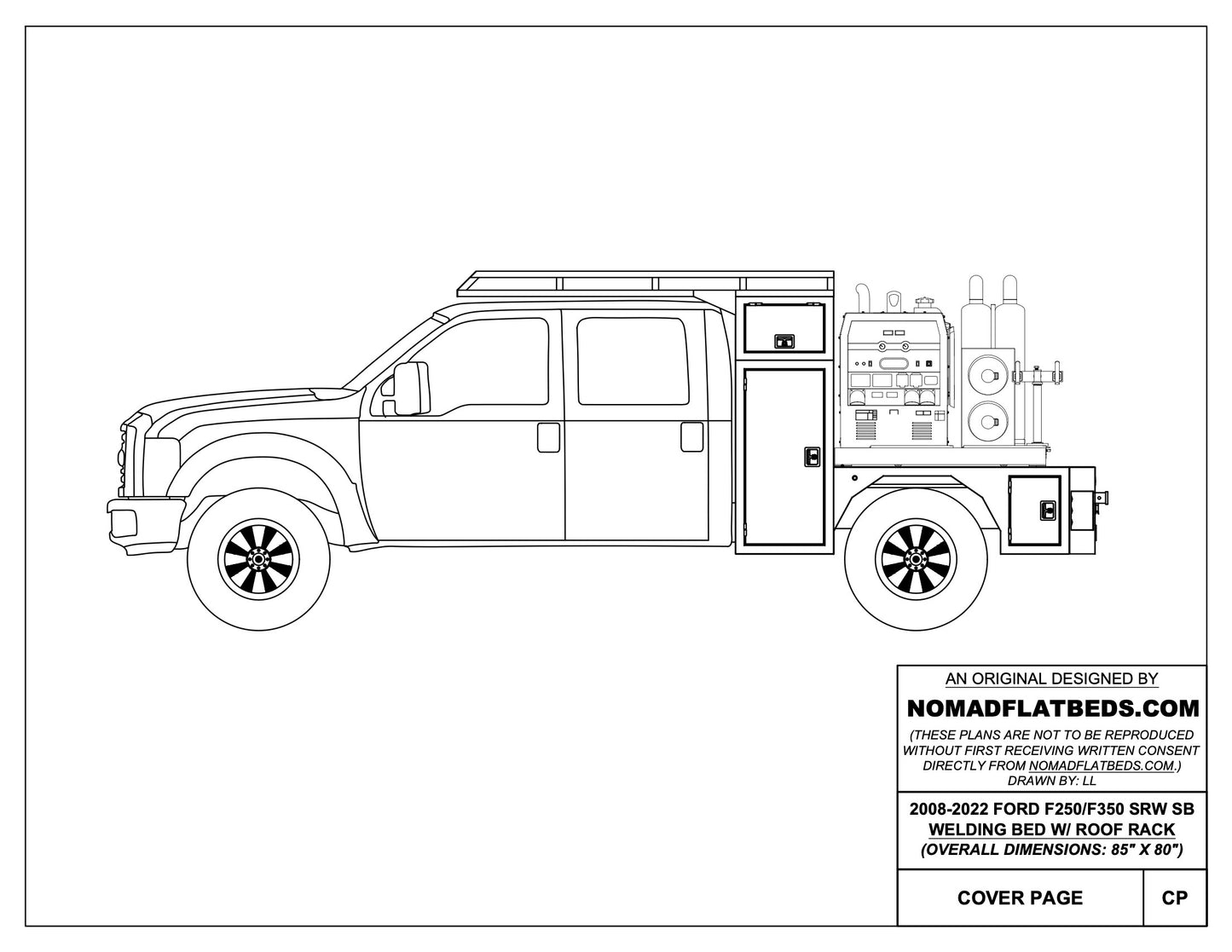 1999-2024 Ford F-250/F-350 Welding Bed W/ Canadian Box