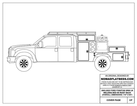 1999-2024 Ford F-250/F-350 Welding Bed W/ Roof Rack