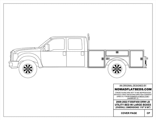 1999-2024 Ford F-350/F-450 Utility Bed W/ Large Boxes