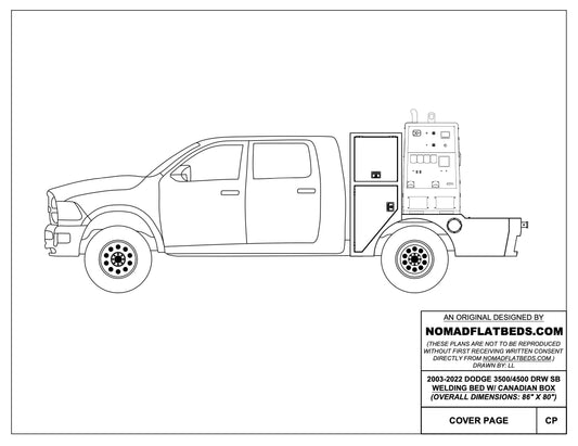 2003-2024 Ram 3500/4500 SB Welding Bed W/ Canadian Box