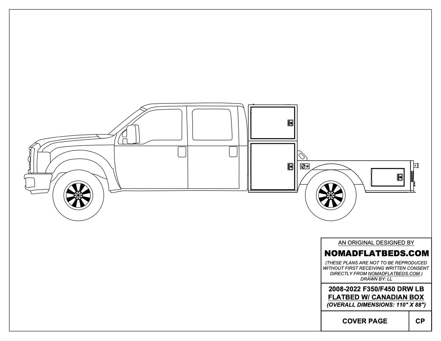 1999-2024 Ford F-350/F-450 Welding Bed W/ Canadian Box